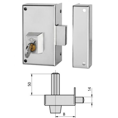 CERRADURA 56C-60 DCH ESMALTADA CVL