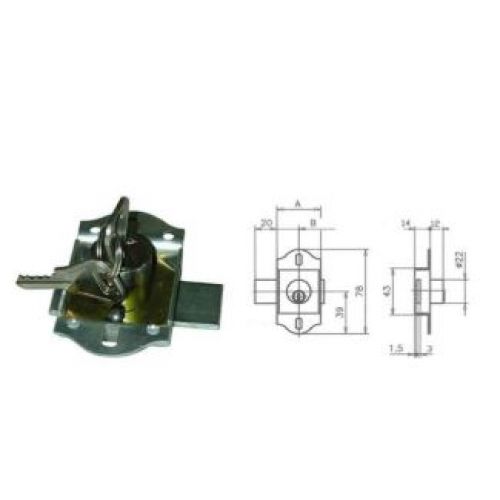 CERRADURA 1265/4 ARMARIO CVL