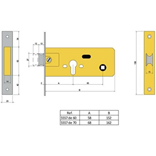 CERRADURA 5557/70 LN LINCE