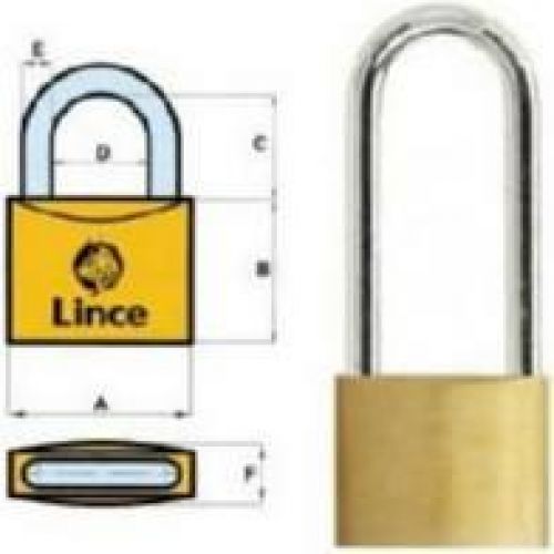 CANDADO LATON A/EXTRA LARGO 302 45mm LINCE