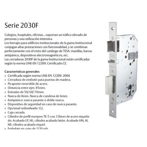 CERRADURA 2030F 5IHL TESA