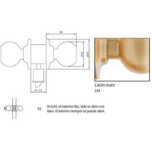 CERRADURA 3902 70LM TESA