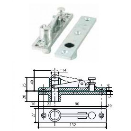 BRAZO SUP BRS300 VHZ C/AG VAV TESA