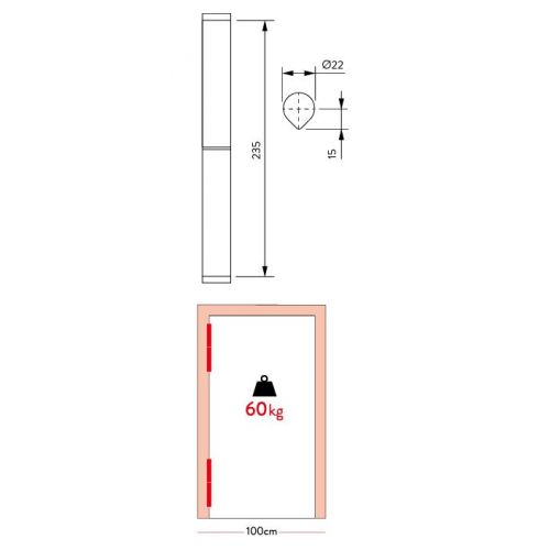 PERNIO GOTA CF 51 22X235 ( UNIDAD ) JUSTOR