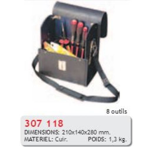 MALETA HERRAMIENTAS CUERO 307.118 HECO
