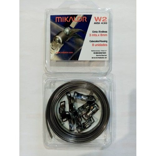 CONJUNTO CINTA ABRAZADERA 3M+8 CABEZAL 8mm W2