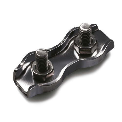 SUJETACABLE PLANO DOBLE 6mm CINCADO