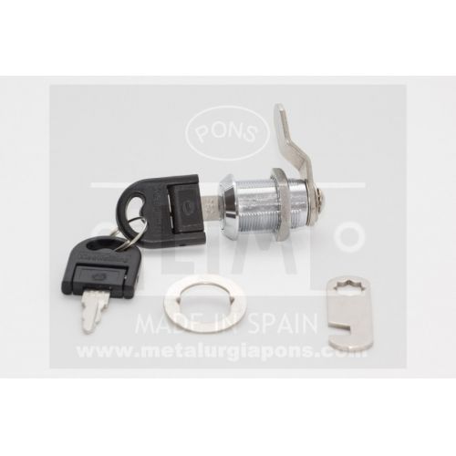 CERRADURA BUZON NIQUEL 20mm DIAX25mm LONG 610/4056