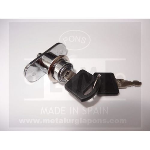 CERRADURA PULSADOR P/CORREDERA CROMADA 610/4058I