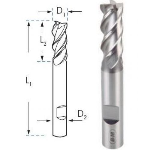 FRESA 4 LABIOS CORTE AL CENTRO 6mm