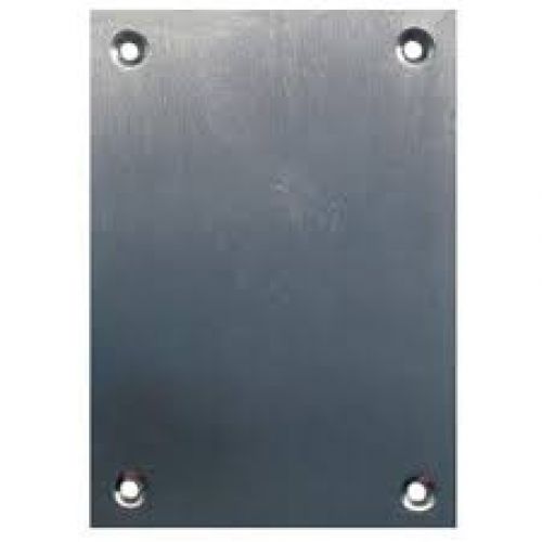 PLACA 80X80mm CIEGA INOX SATINADO