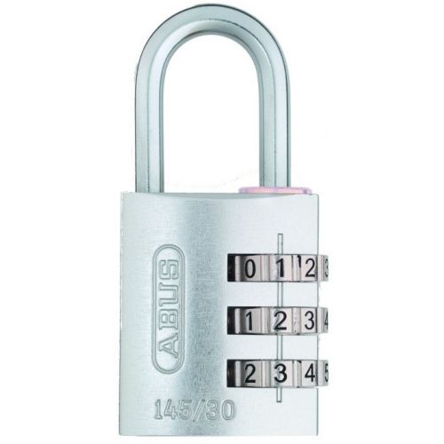 CANDADO COMBINACION ALUMINIO 30mm PLATA ABUS