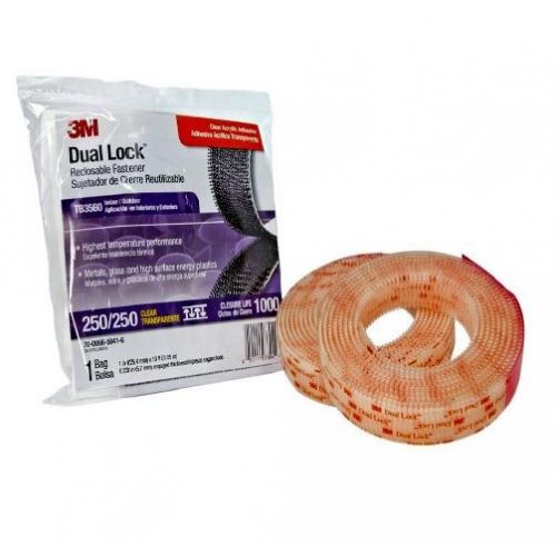 PAQ.2 ROLLO VELCRO ADH TRANS 3MX25mm DUAL LOCK 3M
