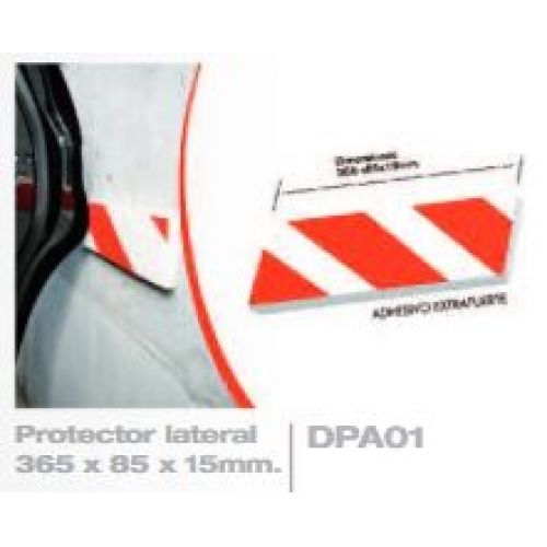 PROTECTOR LATERAL 365X85X15mm ROJO/BLANCO