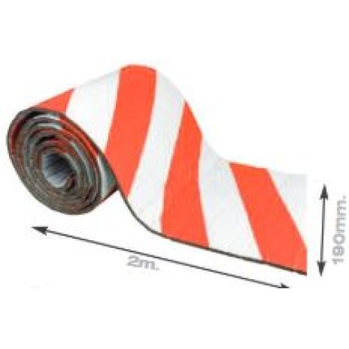ROLLO PROTECTOR 190X2000mm ROJO/BLANCO