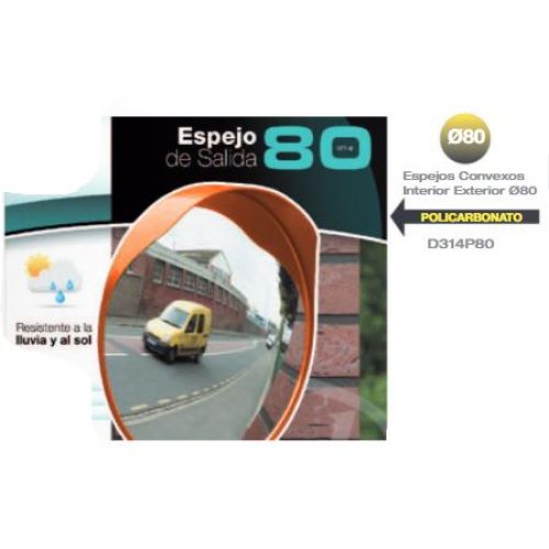 ESPEJO CONVEXO 80CM POLICARBONATO