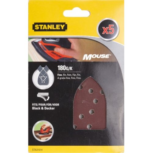 PAQ 5U LIJA MOUSE PERF P180 STANLEY