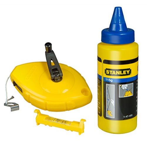 TIRALINEAS C/BOTE AZULETE+NIVEL CORDEL 30M STANLEY