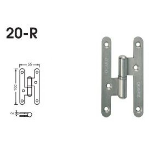 PERNIO 20R D 100X55 INOX OCARIZ