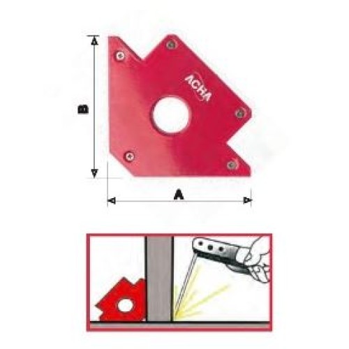 ESCUADRA MAGNETICA 140X140X20mm