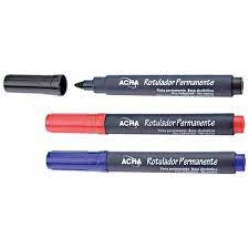 ROTULADOR TINTA PERMANENTE FINO NEGRO