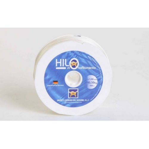 BOBINA HILO NYLON AMARILLO 100MX1mm