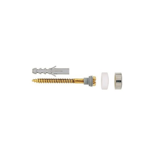 CONJUNTO FIJACION SANITARIO S8 D70 BLANCO CROMO