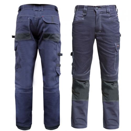 PANTALON STRETCH ALGODON OXFORD AZUL L TRIVES