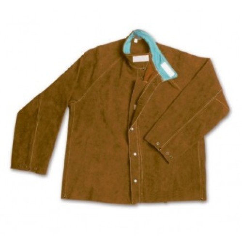 CHAQUETA SOLDADOR CUERO BEST ROJO L