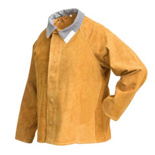 CHAQUETA SOLDADOR CUERO BEST ROJO M