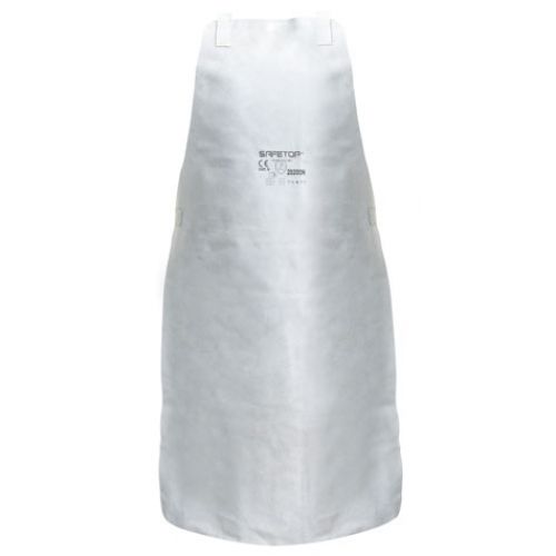 DELANTAL CUERO GRIS 90X60CM