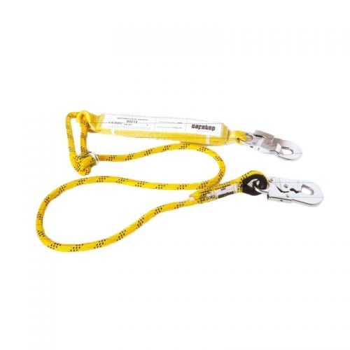 CUERDA REGULABLE 1,98M C/ABSORBEDOR MOSQUETON