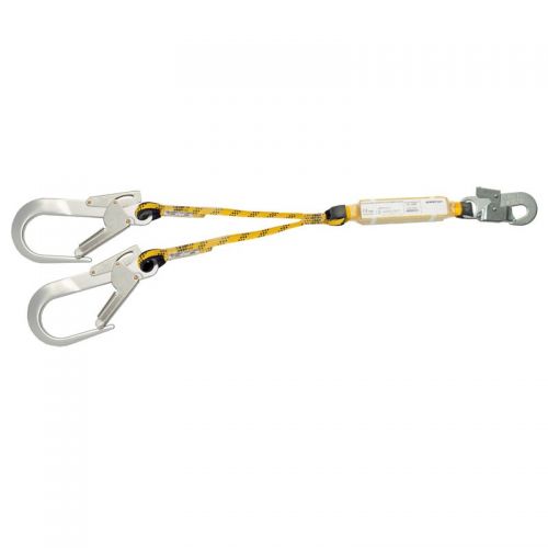 DOBLE CUERDA C/ABSORBEDOR + 2 MOSQUETONES