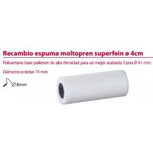 RECAMBIO RODILLO ESPUMA MOTOLPREN 18CM