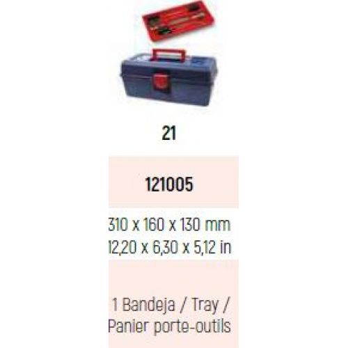 CAJA HERRAMIENTAS PLASTICO Nº 21 TAYG