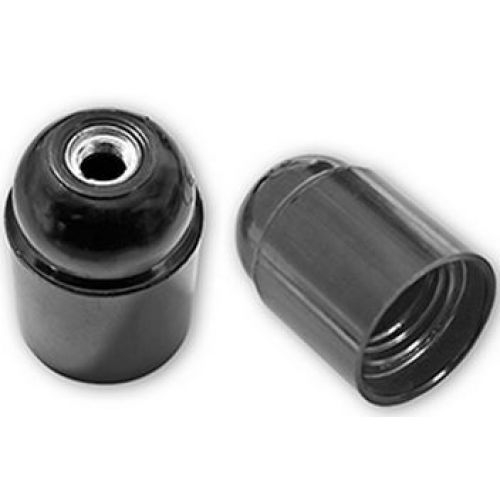 PORTALAMPARA LISO E27 NEGRO