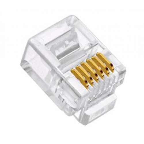CONECTOR MODULAR 6P6C RJ12