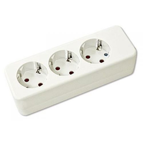 BASE MULTIPLE 3T C/TT 16AMP S/CABLE
