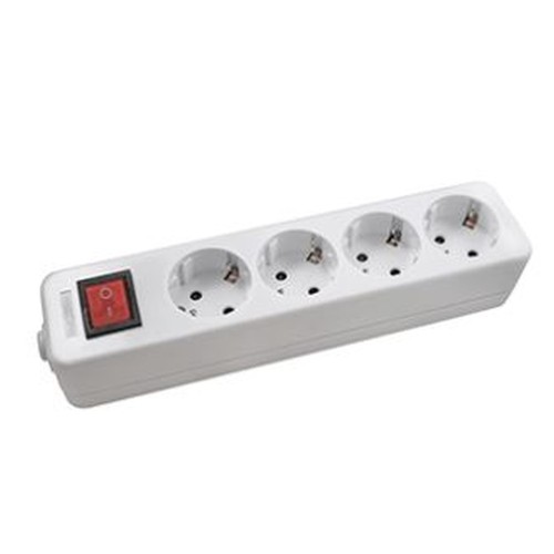 BASE MULTIPLE 4T 16A C/INTER S/CABLE BLANCA