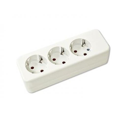 BASE 3 TOMAS TT S/CABLE BLANCO