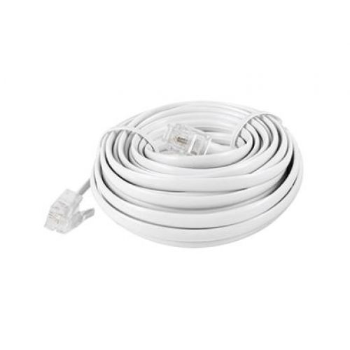 ALARGO TELEFONO 1M-1M 6P4C BLANCO 10M