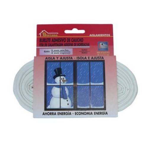 BURLETE CAUCHO P 6M BLANCO