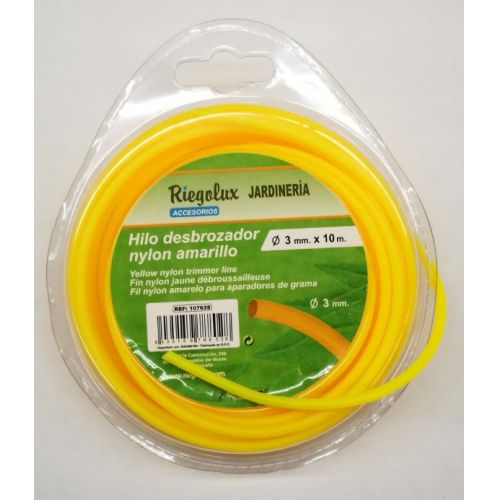 BLISTER HILO NYLON DESBROZ.RED.3X10M AMARILLO