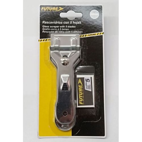 RASCAVIDRIOS A/INOX + 5 REPUESTOS