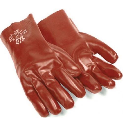 GUANTE PVC ROJO EXTRA INT/ALG LONG 40cm T10 TB