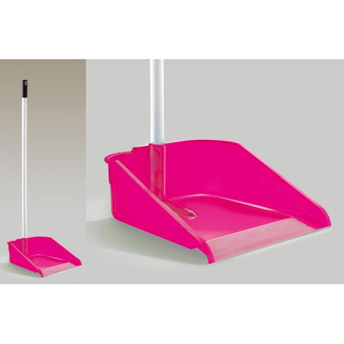 RECOGEDOR PLASTICO ALTO C/MANGO METALICO