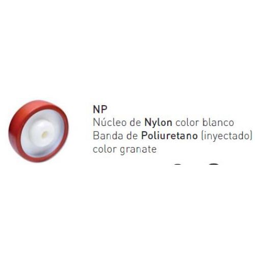 RUEDA 16-17/2 + SOPORTE 567-100 80mm GAYNER