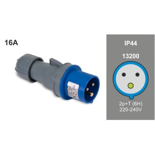 CLAVIJA IP44 16A 220/240V 2P+T