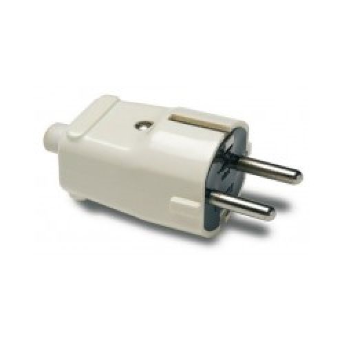 CLAVIJA 10-16A 250V PATA 4,8mm BLANCA