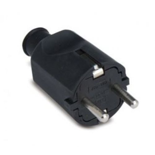 CLAVIJA GOMA NEGRA 16A 250V FAMATEL